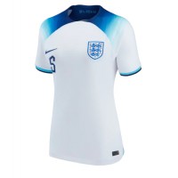 Camisa de Futebol Inglaterra John Stones #5 Equipamento Principal Mulheres Mundo 2022 Manga Curta